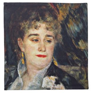 Madame Charpentier by Pierre Auguste Renoir Napkin