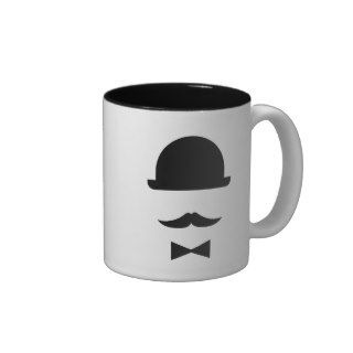 Mustache & Bowler Hat Pictogram Mug