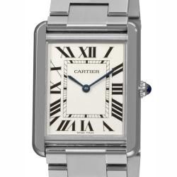 Cartier Men's 'Tank Solo' Stainless Steel Swiss Quartz Watch Cartier Men's Cartier Watches