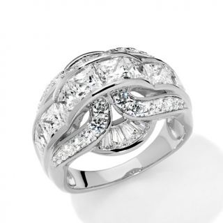 Victoria Wieck 4.06ct Absolute™ Rolling Baguette and Pavé Band Rin