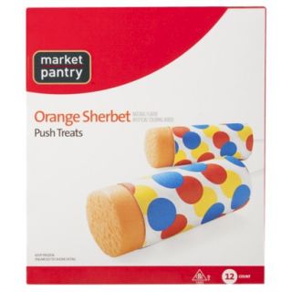 Market Pantry Orange Sherbet Push Pop 12 pack