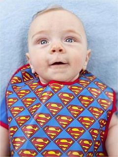 superman baby bib two pack by nappy head