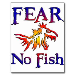 FEAR NO FISH POSTCARD