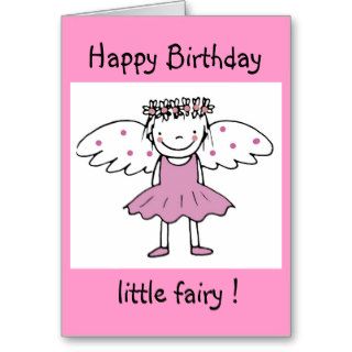 Happy Birthday,  little fairy  Card