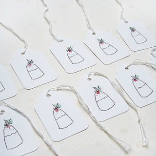christmas gift tags by charlotte macey