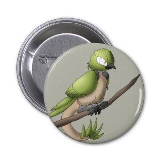 Reptilian Bird Button