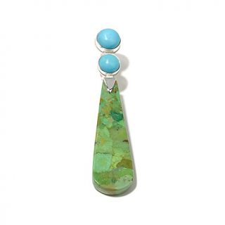 Jay King Multicolor Turquoise Sterling Silver Pendant