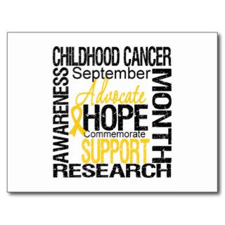 Childhood Cancer AWARENESS Month TRIBUTE Postcard