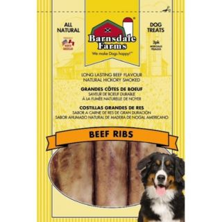Barnsdale Farm Beef Ribs Dog Treats 3 pk