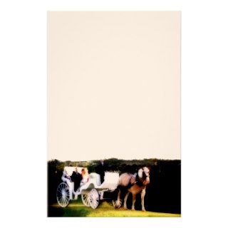 Romantic Carriage Horse Wedding Stationery