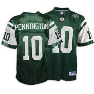 New York Jets Chad Pennington #10 NFL Replica Jersey by Reebok (Adult Large)  Athletic Jerseys  Clothing