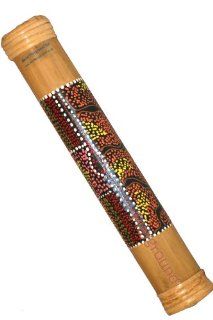 World Playground Bamboo Rainstick with Aboriginal Design (30cm) Musical Instruments