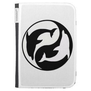 Personalized Yin Yang Dolphins Kindle Case