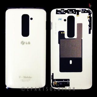 ePartSolution LG Optimus G2 D800 D801 D802 T Mobile LOGO White Rear Back Cover Battery Door Housing Replacement Part USA Seller Cell Phones & Accessories