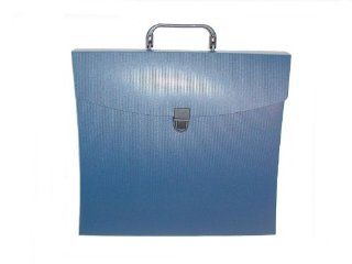 Aurora GB File N Go Portable File Folder with Handle/Latch and 6 Dividers, Blue, 13 5/8 in. L x 3 in. W x 12 1/8 in. H (AUA10112)  Expanding Wallets 