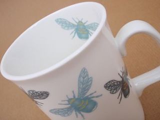 bone china artist transfer bee mug by jessica irena smith glass