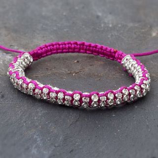 jasmine diamante cord bracelet by bloom boutique