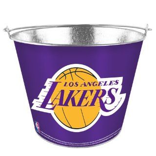 NBA Los Angeles Lakers 5 Quart Full Wrap Metal Bucket  Sports Fan Coolers  Sports & Outdoors