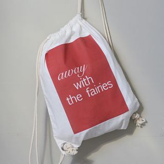 away with the fairies child's kit bag by modo creative