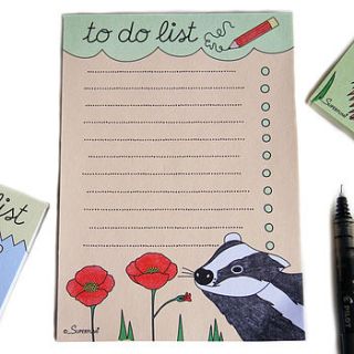 badger magnetic to do list pad by superfumi