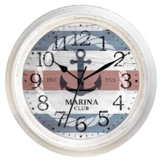 Anchor Decorative Clock   White