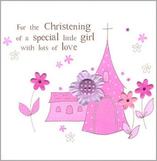 handmade christening card to a special boy or girl by eggbert & daisy