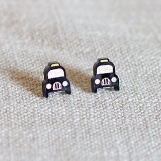 london taxi earrings by finest imaginary