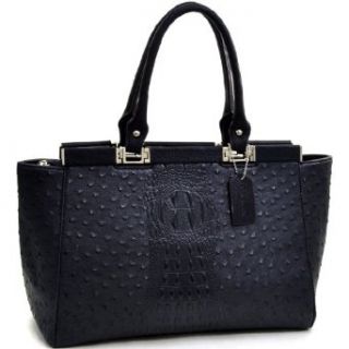 Ostrich and Croco Fusion Wide Petite Tote Handbags Clothing