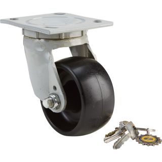 2in. Swivel Plain Bearing, Non-Marking Caster  Up to 299 Lbs.