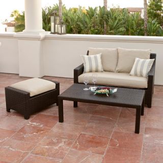 RST Outdoor Slate 3 Piece Deep Seating Group with Cushions