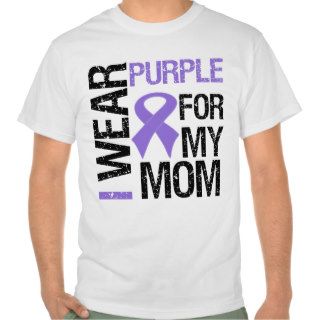 Pancreatic Cancer Purple Ribbon (Mom) Shirt