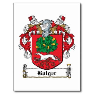Bolger Family Crest Post Cards