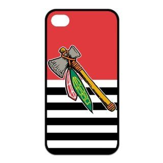 NHL team CHICAGO BLACKHAWKS logo TPU iphone 4/4S CASE Cell Phones & Accessories