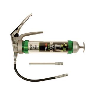 Plews UltraView Clear Tube Professional Pistol Grip Grease Gun — 5,000 PSI, 1-Oz./40 Strokes Discharge Rate, Model# 30-721