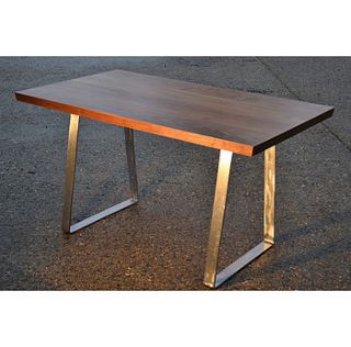 desk in solid walnut by wicked boxcar