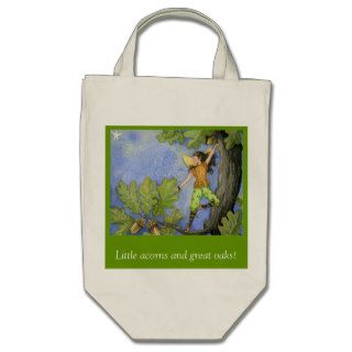 Acorn Fairy grocery bag
