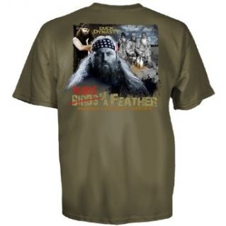 Club Red Duck Dynasty Willie Robertson Beards of a Feather T Shirt Clothing