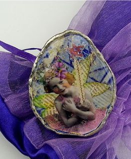 vintage fairy badge by claire gerrard designs