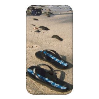 Flip Flop Sandals on the Beach iPhone 4 Case