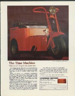 The Time Machine helps you win Cushman Motors Minute Miser Work Car ad 1968 Entertainment Collectibles