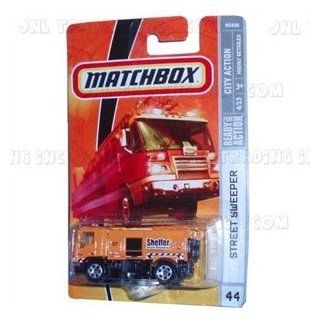 2008 2009 Matchbox STREET SWEEPER truck City Action Series 4 of 13 #44 YELLOW ORANGE Toys & Games
