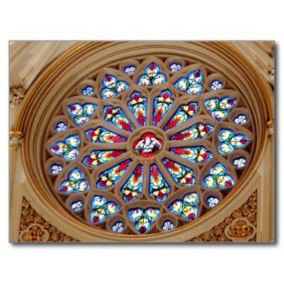 St. Joseph's Cathedral   Stained Glass Window Post Cards