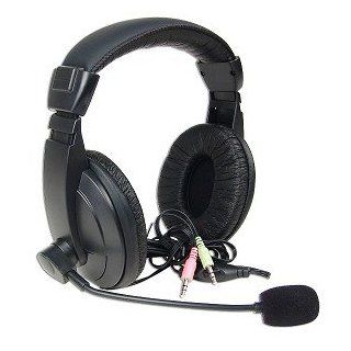Professional Headphones with Headset Microphone (Black) Electronics