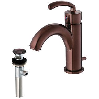 VIGO Single Lever Bathroom Faucet in Oil Rubbed Bronze Finish with Drain Assembly Vigo Bathroom Faucets
