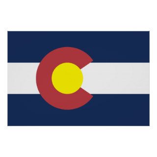 Flag of Colorado Poster