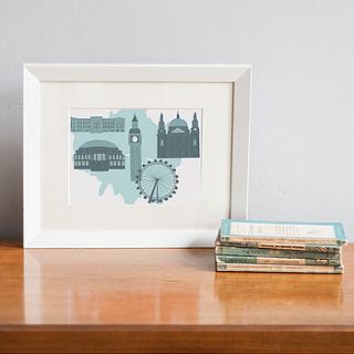 london map print by alice rebecca potter