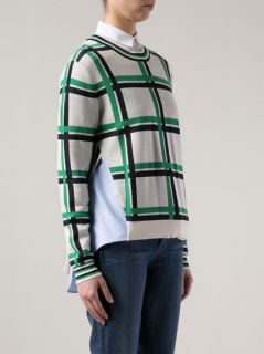 Thakoon Addition Grid Pattern Sweater