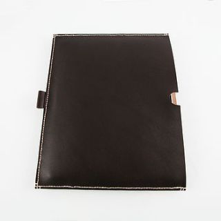 handstitched leather cover for ipad by caramel designs