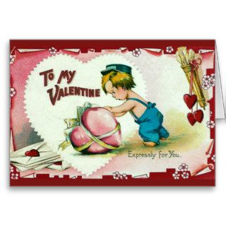 "To my Valentine" Vintage Greeting Cards