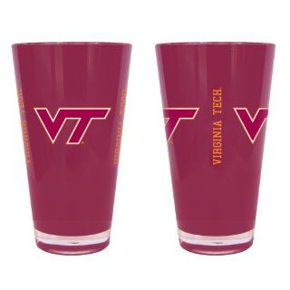 NCAA Virginia Tech Hokies 20 Ounce Insulated Plastic Pint Set, Pack of 2, Red  Beer Glasses  Sports & Outdoors